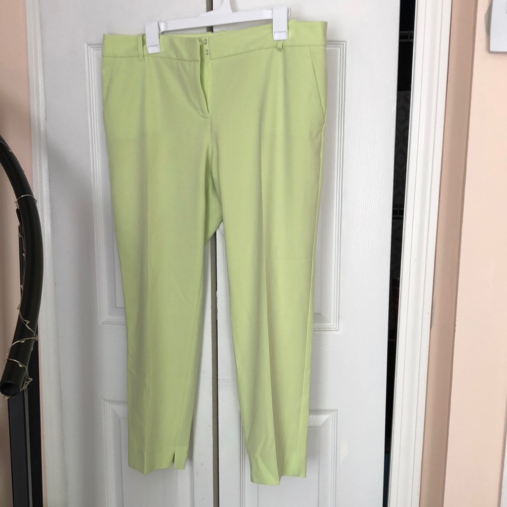 Funky light green summer pants